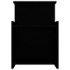 Duluth Bed Cabinet 40x35x60 cm Engineered Wood – Black, 1