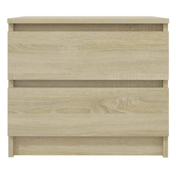 Canford Bed Cabinet 50x39x43.5 cm Engineered Wood – Sonoma oak, 2