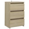 Carbon Bed Cabinet 40x35x62.5 cm Engineered Wood – Sonoma oak, 2