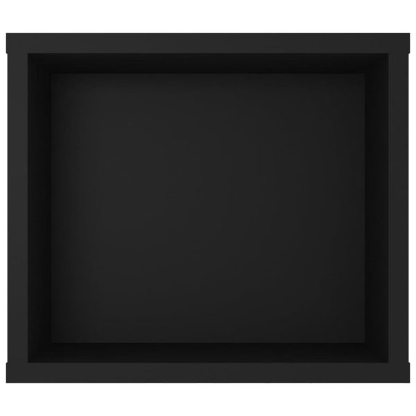 Neches Hanging TV Cabinet 100x30x26.5 cm Engineered Wood – Black