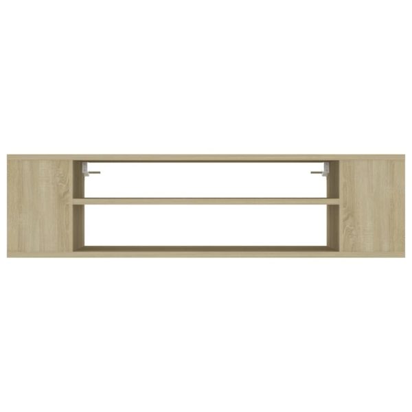 Neches Hanging TV Cabinet 100x30x26.5 cm Engineered Wood – Sonoma oak
