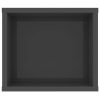 Neches Hanging TV Cabinet 100x30x26.5 cm Engineered Wood – High Gloss Grey