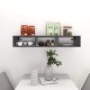 Wall Shelf 102x30x17 cm Engineered Wood – Grey
