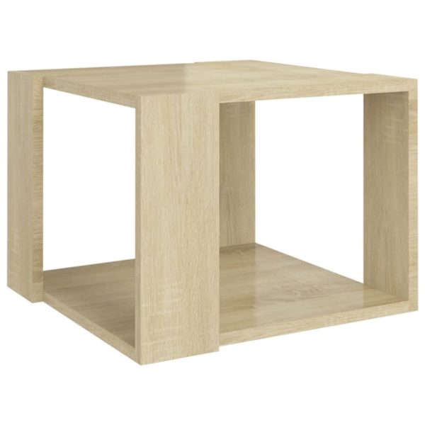 Coffee Table 40x40x30 cm Engineered Wood – Sonoma oak