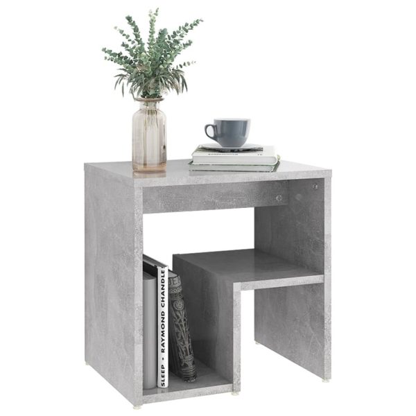 Geneva Bed Cabinet 40x30x40 cm Engineered Wood – Concrete Grey, 1