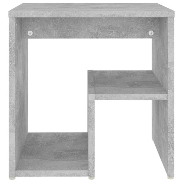 Geneva Bed Cabinet 40x30x40 cm Engineered Wood – Concrete Grey, 1
