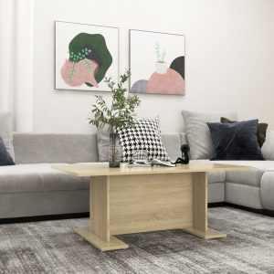 Coffee Table 103.5x60x40 cm Engineered Wood – Sonoma oak