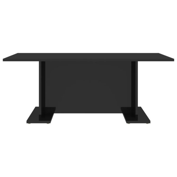 Coffee Table 103.5x60x40 cm Engineered Wood – High Gloss Black