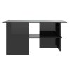 Coffee Table 90x60x46.5 cm Engineered Wood – High Gloss Black