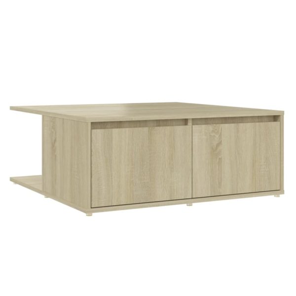 Coffee Table 80x80x31 cm Engineered Wood – Sonoma oak