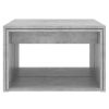 3 Piece Nesting Coffee Table Set 60x60x38 cm Engineered Wood – Concrete Grey