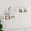 Wall Shelves 2 pcs Engineered Wood – 78x18x20 cm, White