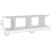 Wall Shelves 2 pcs Engineered Wood – 78x18x20 cm, White