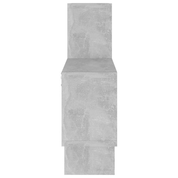 Car-shaped Wall Shelf 82x15x51 cm Engineered Wood – Concrete Grey