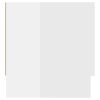 Wardrobe 100×32.5×35 cm Engineered Wood – High Gloss White