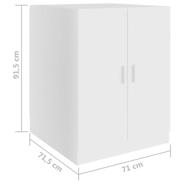 Washing Machine Cabinet 71×71.5×91.5 cm – White