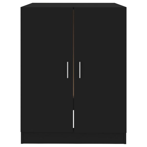 Washing Machine Cabinet 71×71.5×91.5 cm – Black