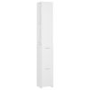 Bathroom Cabinet 25x25x170 cm Engineered Wood – White