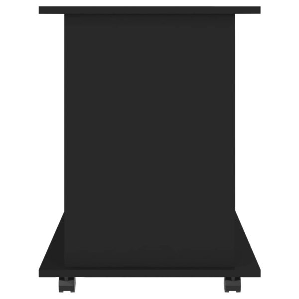 Rolling Cabinet 60x45x60 cm Engineered Wood – Black