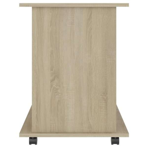 Rolling Cabinet 60x45x60 cm Engineered Wood – Sonoma oak