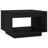 Coffee Table 50x50x33.5 cm Solid Pinewood – Black