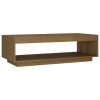 Coffee Table 110x50x33.5 cm Solid Pinewood – Honey Brown