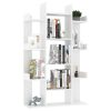 Book Cabinet 86×25.5×140 cm Engineered Wood – White