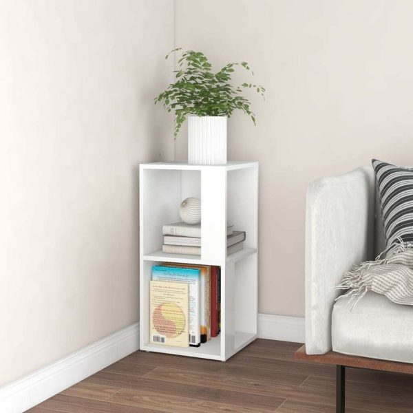 Corner Cabinet Engineered Wood – 33x33x67 cm, White