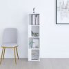 Corner Cabinet Engineered Wood – 33x33x132 cm, White