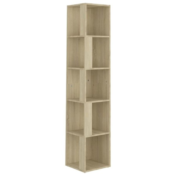 Corner Cabinet Engineered Wood – 33x33x164.5 cm, Sonoma oak