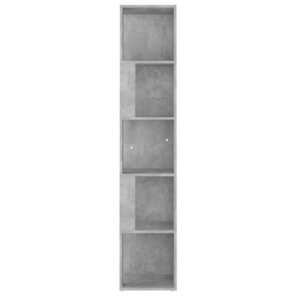 Corner Cabinet Engineered Wood – 33x33x164.5 cm, Concrete Grey