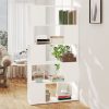 Eden Book Cabinet Room Divider 80x24x155 cm Engineered Wood – White
