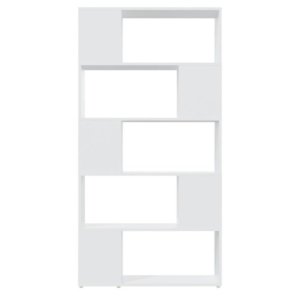 Eden Book Cabinet Room Divider 80x24x155 cm Engineered Wood – White