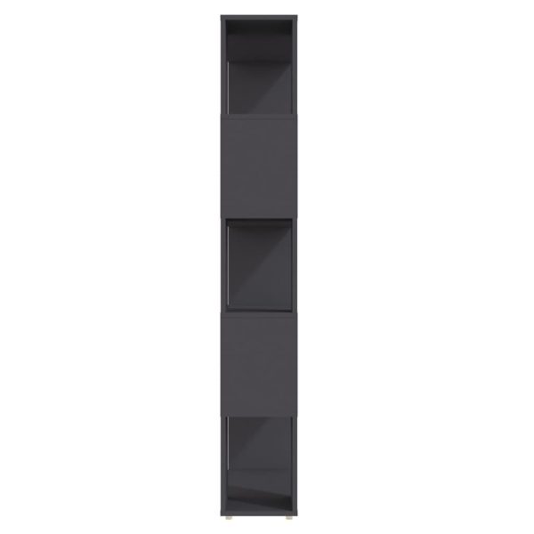 Eden Book Cabinet Room Divider 80x24x155 cm Engineered Wood – Grey