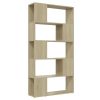 Eden Book Cabinet Room Divider 80x24x155 cm Engineered Wood – Sonoma oak