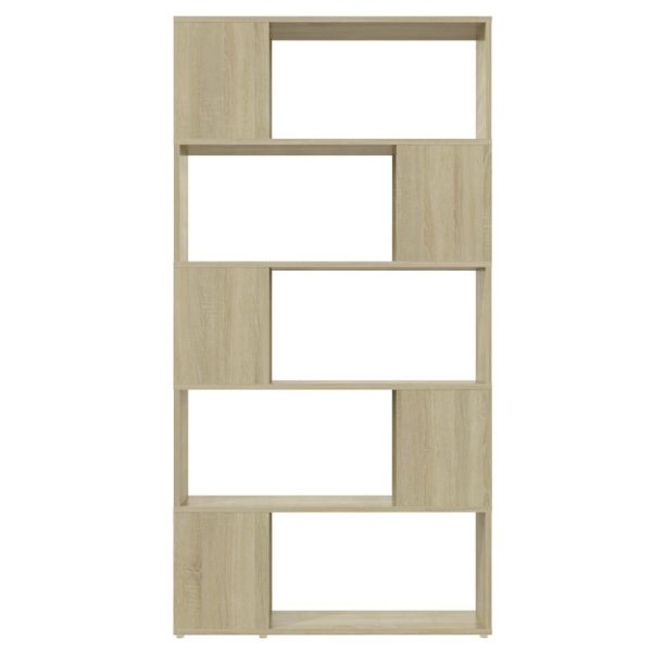 Eden Book Cabinet Room Divider 80x24x155 cm Engineered Wood – Sonoma oak