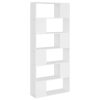 Sullivan Book Cabinet Room Divider 80x24x186 cm Engineered Wood – White