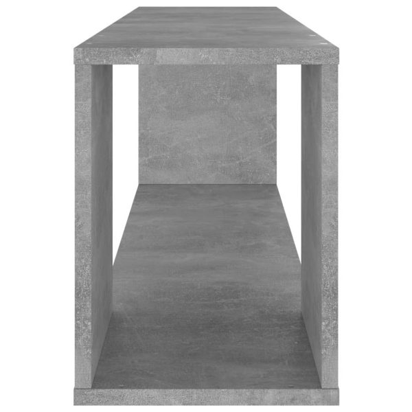 Colonial TV Cabinet 100x24x32 cm Engineered Wood – Concrete Grey