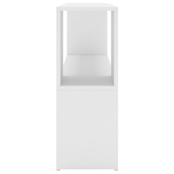 Book Cabinet 100x24x63 cm Engineered Wood – White