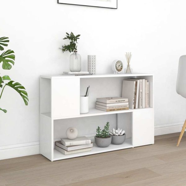 Book Cabinet 100x24x63 cm Engineered Wood – White