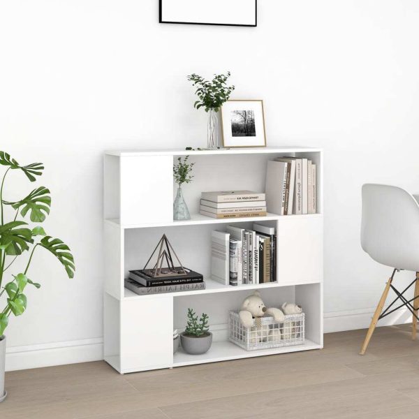 Pennsauken Book Cabinet Room Divider 100x24x94 cm – White