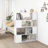 Earley Book Cabinet Room Divider 100x24x124 cm – White