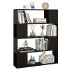 Earley Book Cabinet Room Divider 100x24x124 cm – Black