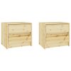 Chaska Bedside Cabinet 40×30.5×35.5 cm Solid Firwood – 2