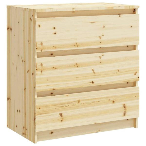 Deua Bedside Cabinet 60x36x64 cm Solid Fir Wood – 1