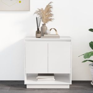 Sideboard 70x41x75 cm Engineered Wood – High Gloss White