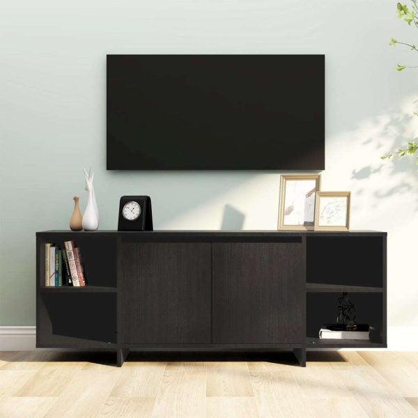 Sylvania TV Cabinet 130x35x50 cm Engineered Wood – Black