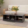 Coffee Table 110x50x34 cm Solid Pinewood – Grey