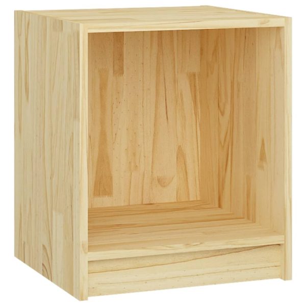 Hoover Bedside Cabinet 35.5×33.5×41.5 cm Solid Pinewood – Brown, 1