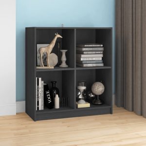 Sideboard 70x33x76 cm Solid Pinewood – Grey